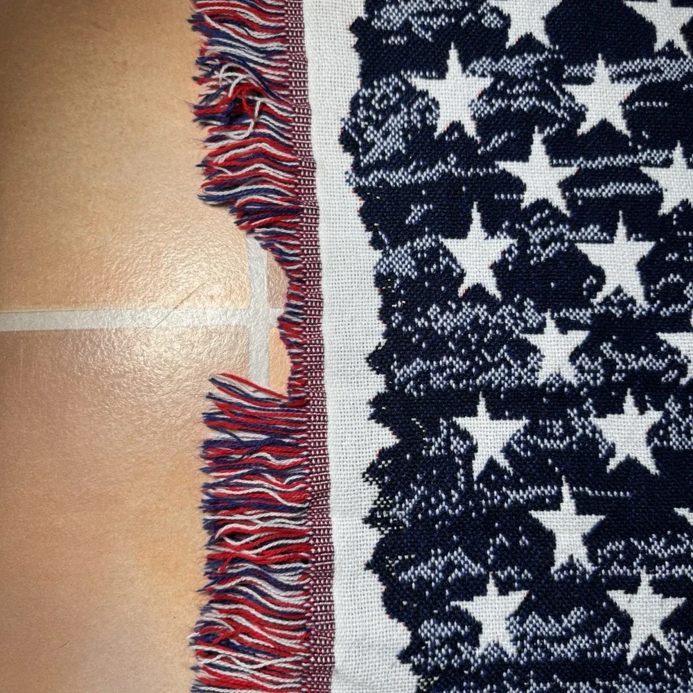 American Flag Vintage Tapestry Throw Blanket Patriotic USA Northwest Company - Picture 6 of 14